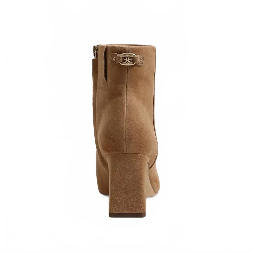 NEW SAM EDELMAN women's saige ankle bootie in cyprus tan - Picture 6 of 8